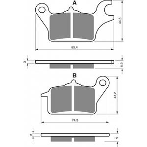Fékbetét GOLDFREN 357 AD  STREET