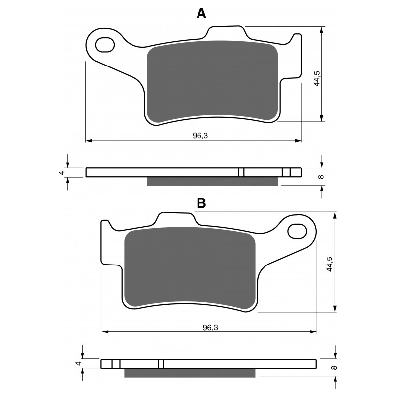 Fékbetét GOLDFREN S33 STREET REAR kiárusítás