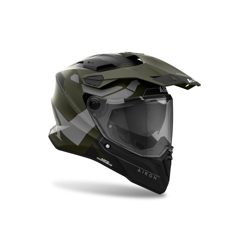Airoh Commander 2 Reveal Enduro Sisak Matt Zöld