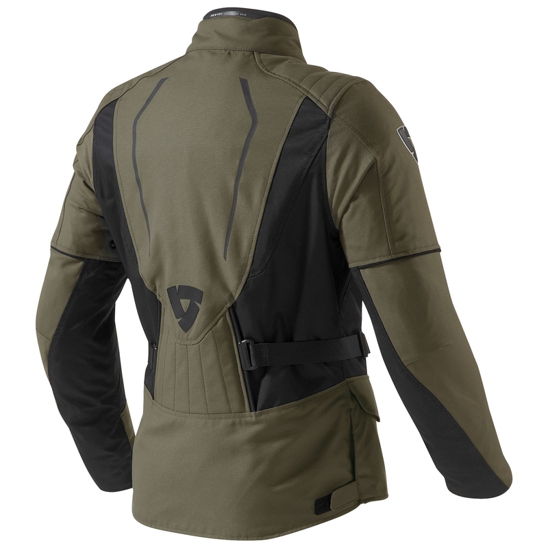 Női motoros kabát Revit Monroe Black-Olive Green
