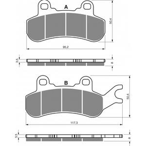 Fékbetét GOLDFREN 378 S33 OFF-ROAD FRONT
