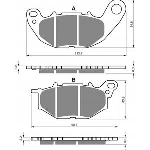 Fékbetét GOLDFREN 369 AD