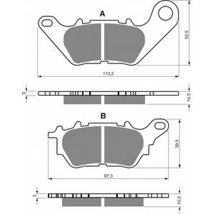 Fékbetét GOLDFREN 370 AD  STREET