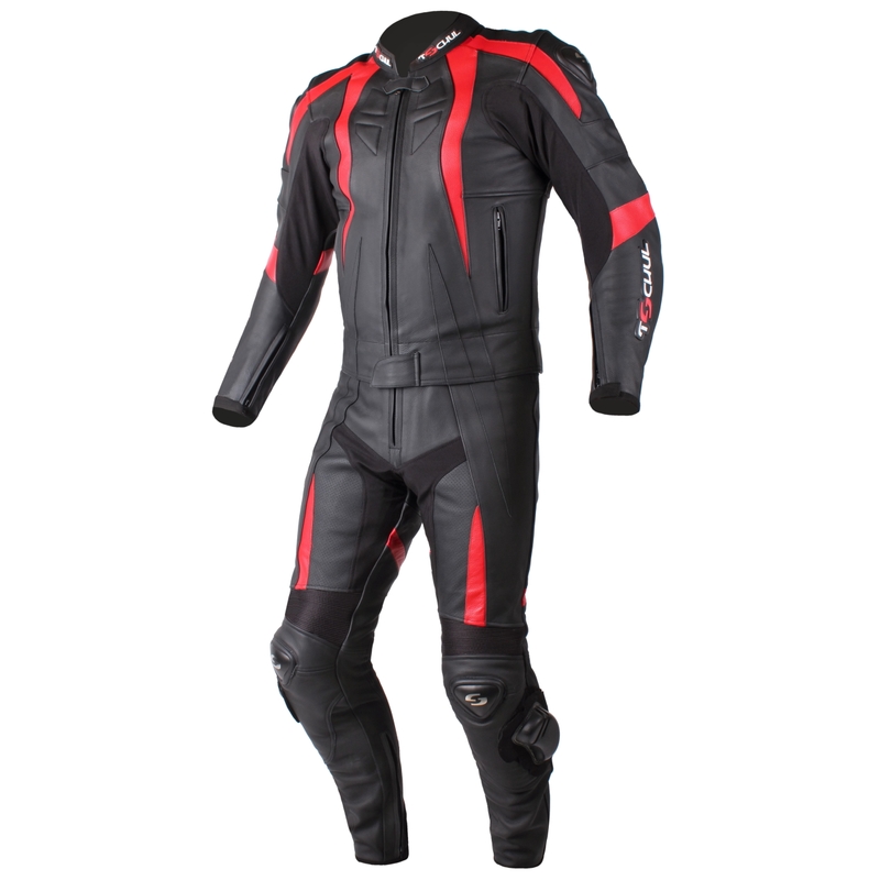 Férfi overál Tschul 747 Speedster fekete-piros kiárusítás