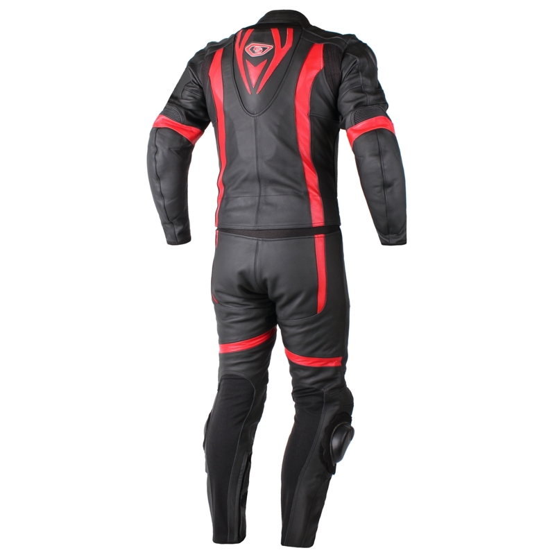 Férfi overál Tschul 747 Speedster fekete-piros kiárusítás