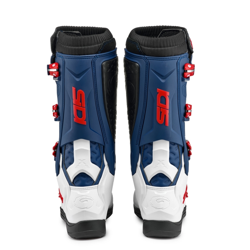 SIDI X POWER SC motoros csizma fehér-kék-piros