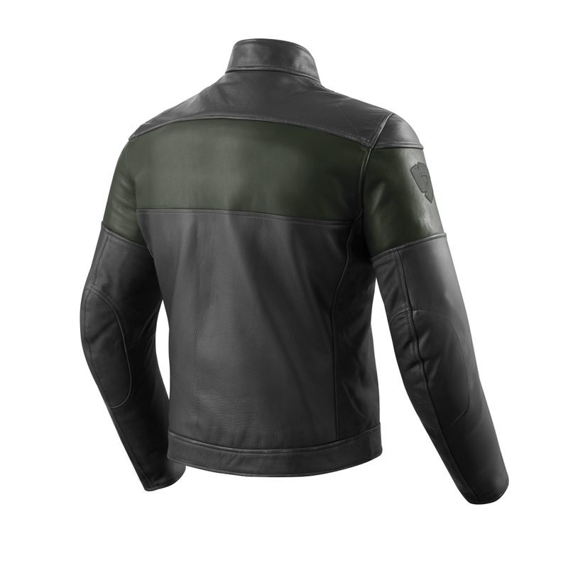 Revit Nova Vintage motoros dzseki fekete-sötétzöld