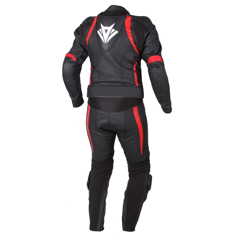 Pánská kombinéza na motorku RSA Imola černo-červená výprodej