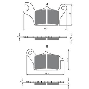 Fékbetét GOLDFREN 387 AD  STREET