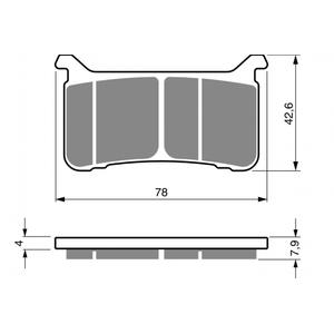 Fékbetét GOLDFREN 386 S33 STREET FRONT