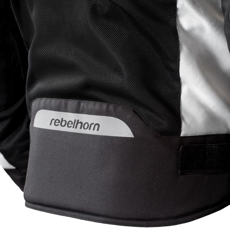 Motoros kabát Rebelhorn Hiflow III ezüst-fekete