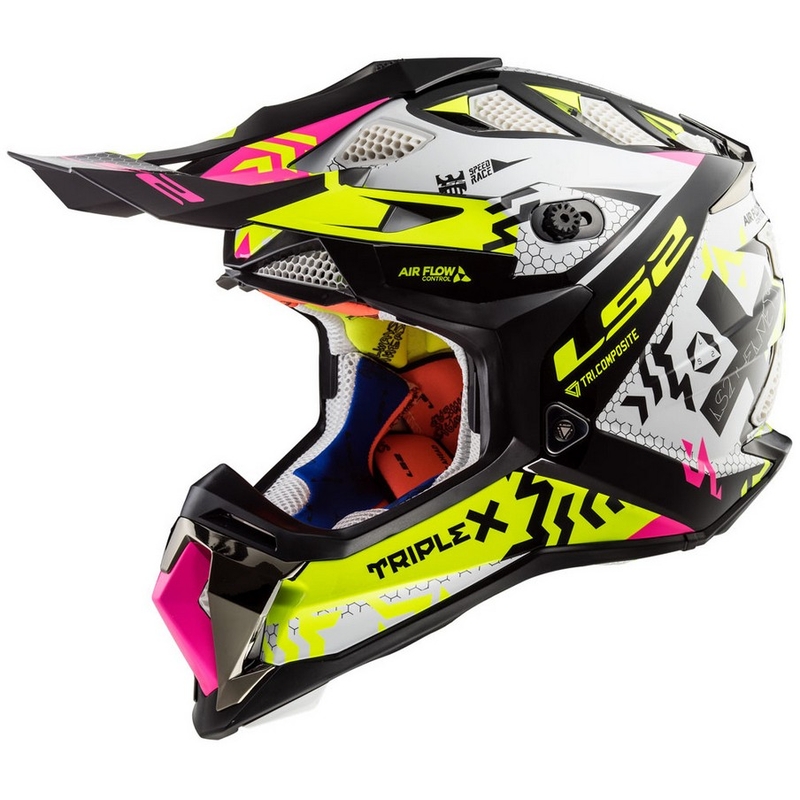 Sisak LS2 MX470 Subverter fekete-rózsaszín-fluo sárga kiárusítás