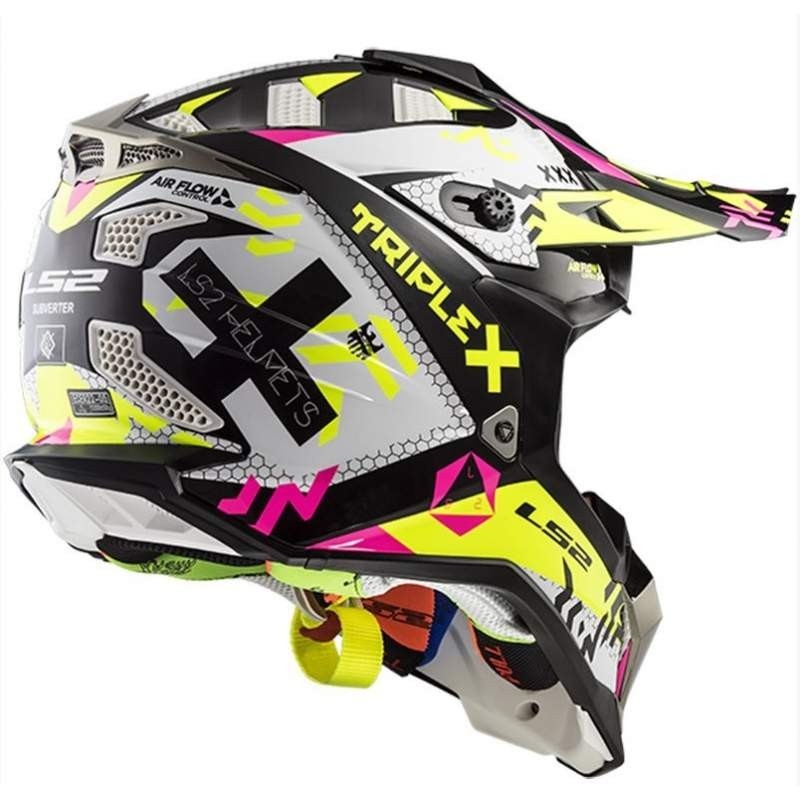 Sisak LS2 MX470 Subverter fekete-rózsaszín-fluo sárga kiárusítás