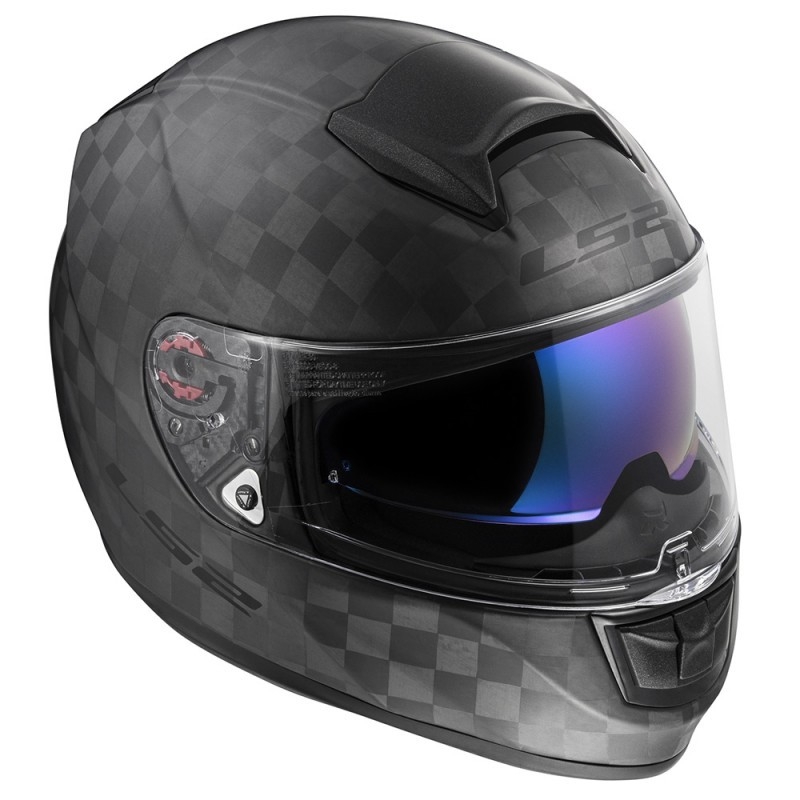 Motoros sisak LS2 FF397 Vector solid carbon fekete matt eladó kiárusítás