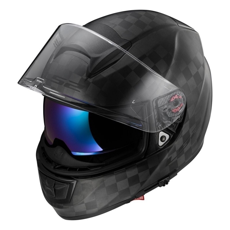 Motoros sisak LS2 FF397 Vector solid carbon fekete matt eladó kiárusítás