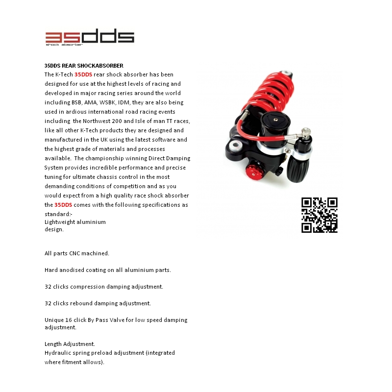 Hátsó lengéscsillapító K-TECH DDS LITE