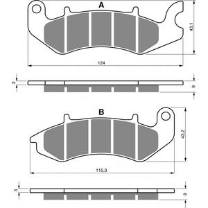 Fékbetét GOLDFREN 393 S3