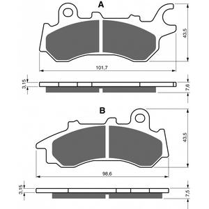 Fékbetét GOLDFREN 398 S3