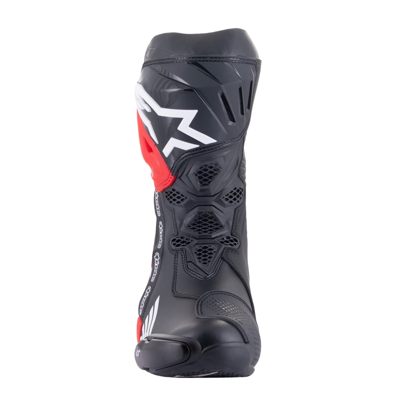 Alpinestars Supertech R Honda motoros csizma fekete-piros fluo-kék-fehér