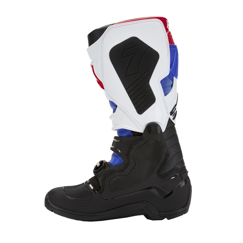 Alpinestars Tech 7 Enduro Drystar Honda motoros csizma fekete-kék-fehér-piros