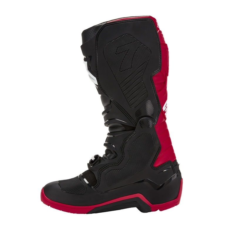 Alpinestars Tech 7 Enduro Drystar Honda motoros csizma fekete-piros