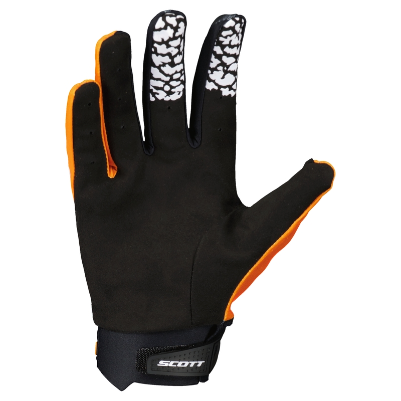SCOTT EVO TRACK motokrossz kesztyű fekete-narancssárga