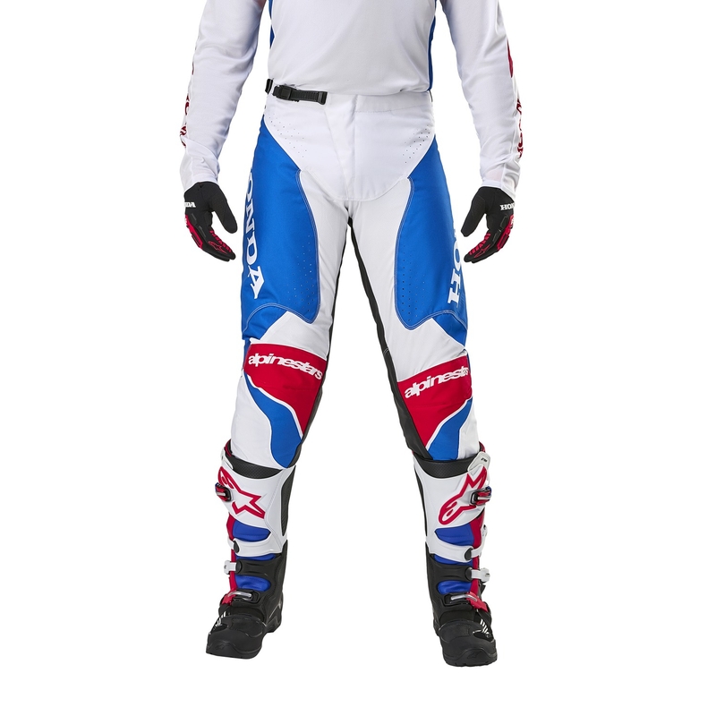Alpinestars Racer Iconic Honda kollekció motocross nadrág fehér-kék-piros-fekete