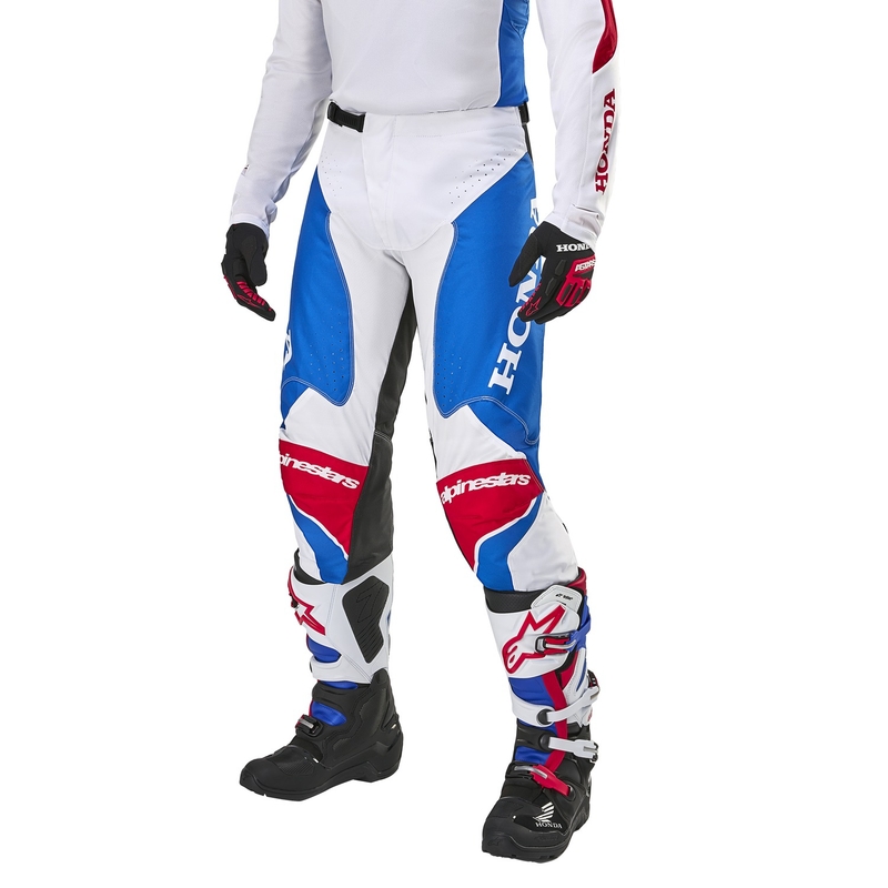 Alpinestars Racer Iconic Honda kollekció motocross nadrág fehér-kék-piros-fekete