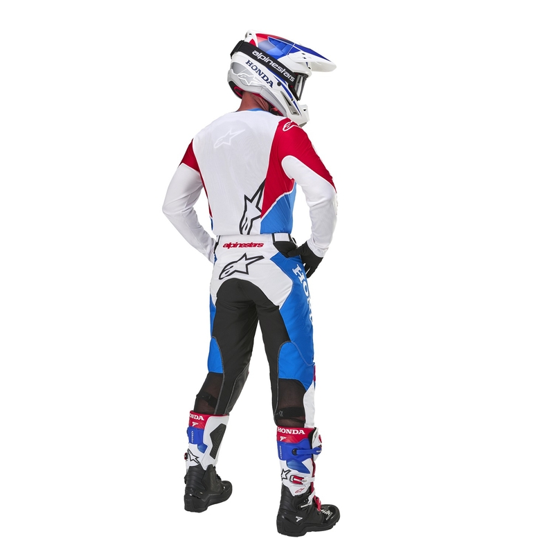 Alpinestars Racer Iconic Honda kollekció motocross nadrág fehér-kék-piros-fekete