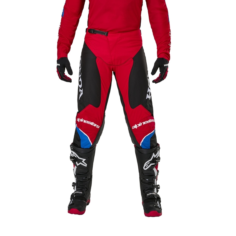 Alpinestars Racer Ikonikus Honda motocross nadrág kollekció piros-fekete-kék-fehér