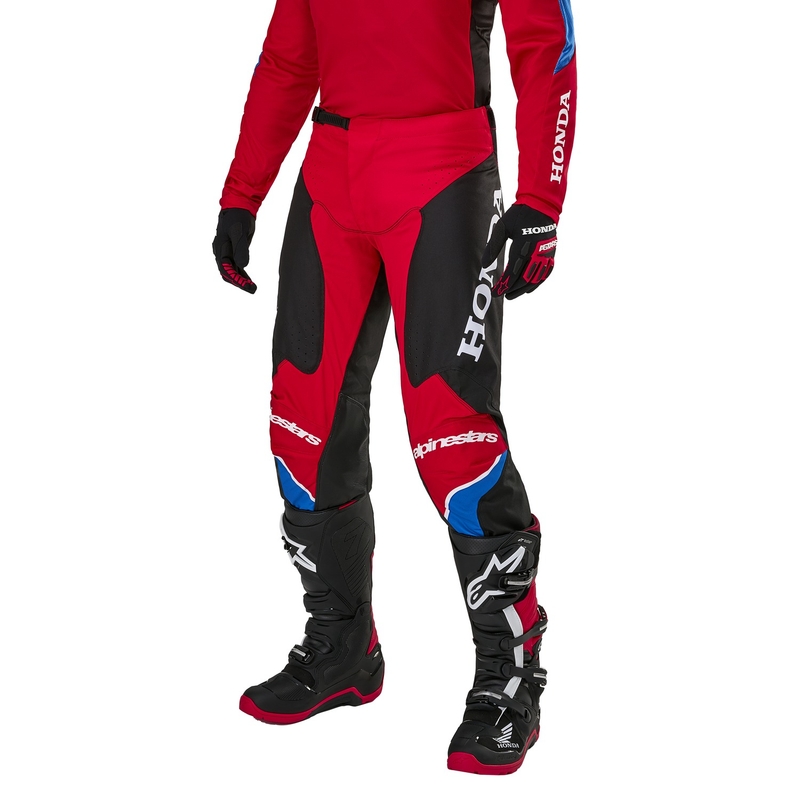 Alpinestars Racer Ikonikus Honda motocross nadrág kollekció piros-fekete-kék-fehér