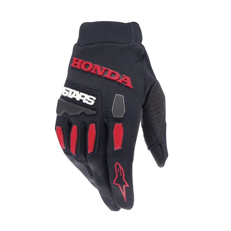 Alpinestars Full Bore Honda Collection motocross kesztyűk fekete-piros
