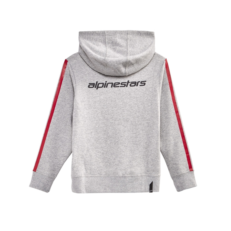 Alpinestars Kids Racey Hoodie gyerek kapucnis pulóver szürke-piros