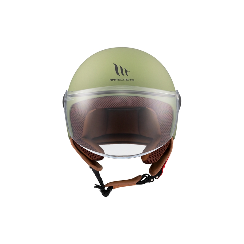 MT Street S nyitott bukósisak matt zöld