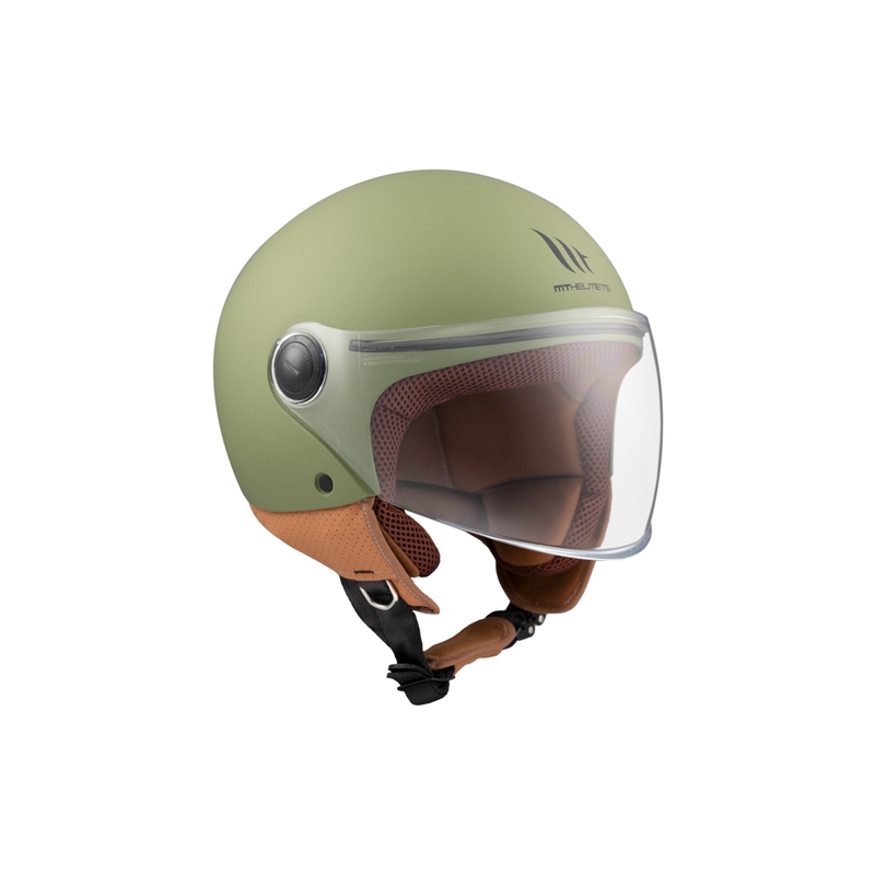 MT Street S nyitott bukósisak matt zöld