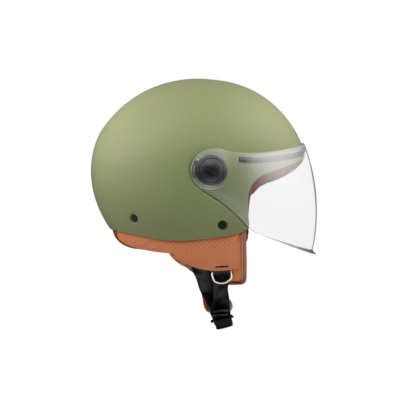 MT Street S nyitott bukósisak matt zöld