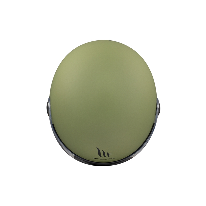 MT Street S nyitott bukósisak matt zöld