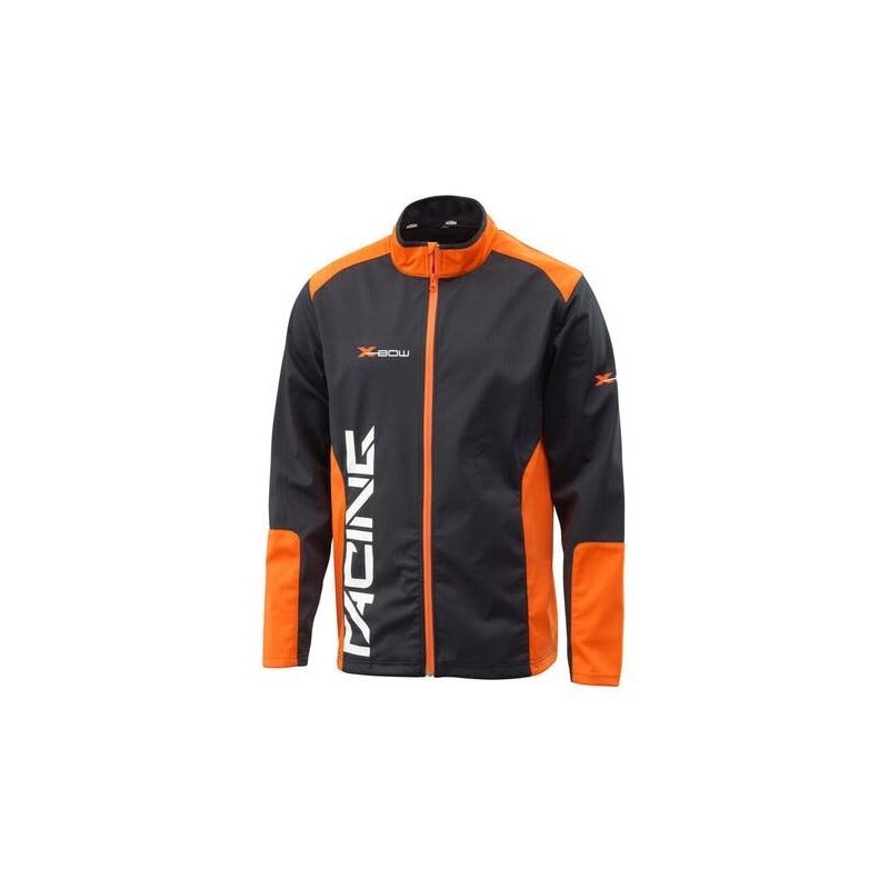 KTM X-Bow Replica Team Softshell kabát fekete-narancssárga