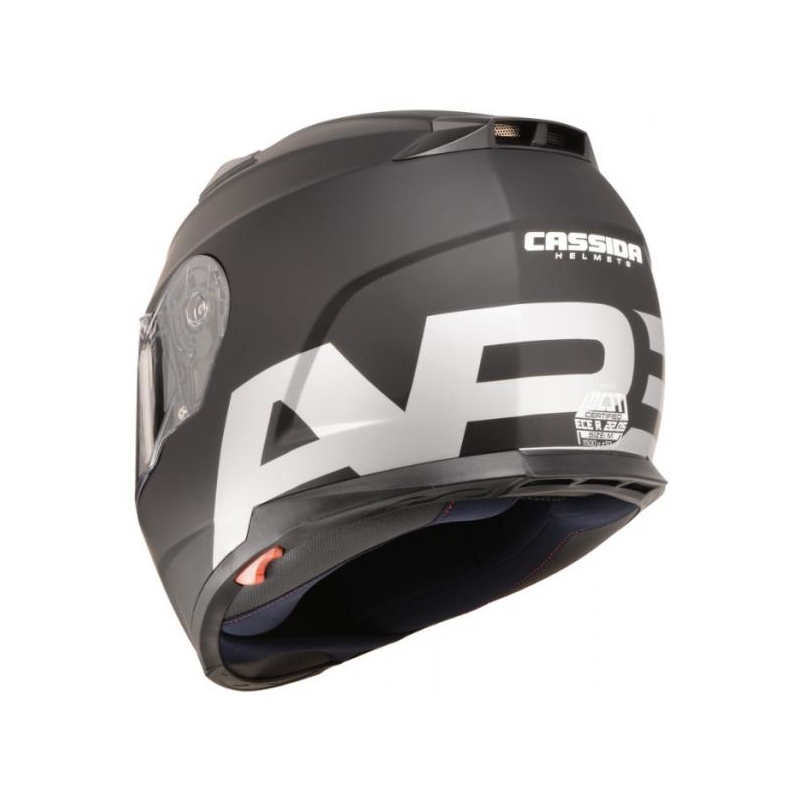 Cassida Apex Vision motorkerékpár sisak fekete matt fényvisszaverő szürke