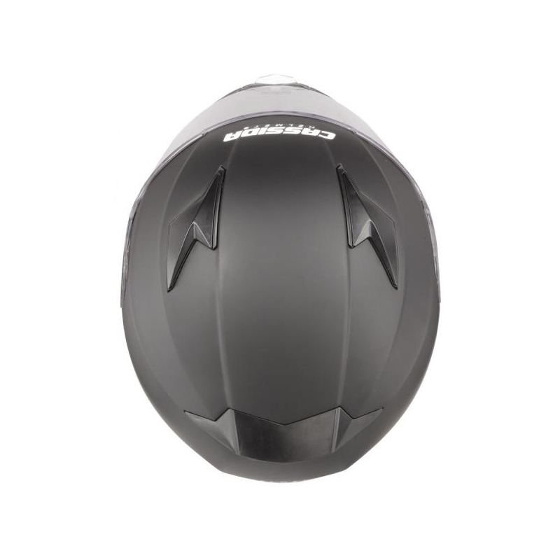Cassida Apex Vision motorkerékpár sisak fekete matt fényvisszaverő szürke