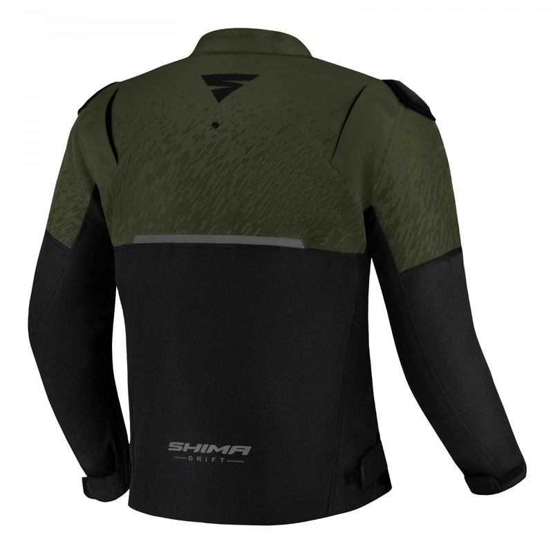 Shima Drift motoros kabát khaki-fekete