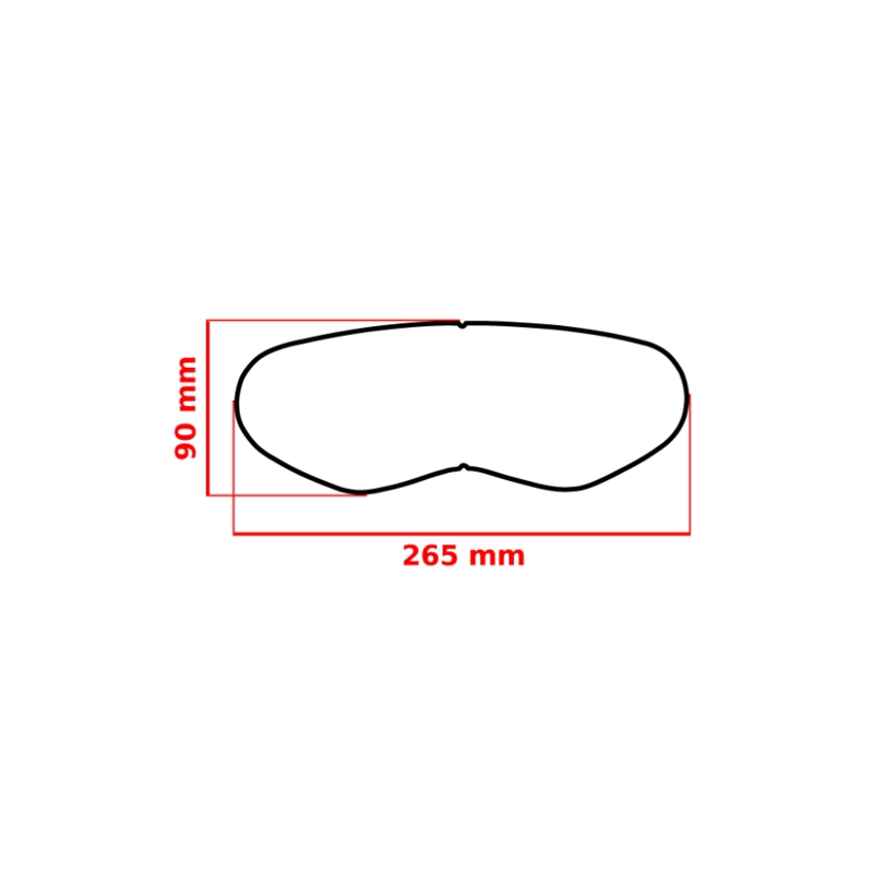 FogCity Easy univerzális párásodásgátló fólia enduro sisakokhoz