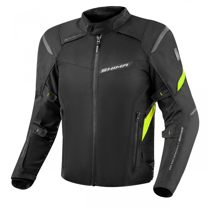 Shima Rush 2.0 motoros kabát fekete-fluo sárga