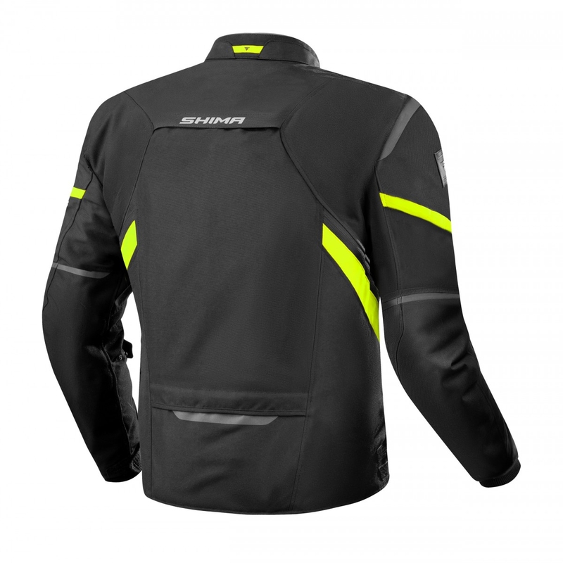 Shima Rush 2.0 motoros kabát fekete-fluo sárga