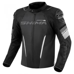 Shima Solid 2.0 motoros kabát fekete-fehér