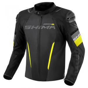 Shima Solid 2.0 motoros kabát fekete-fluo sárga