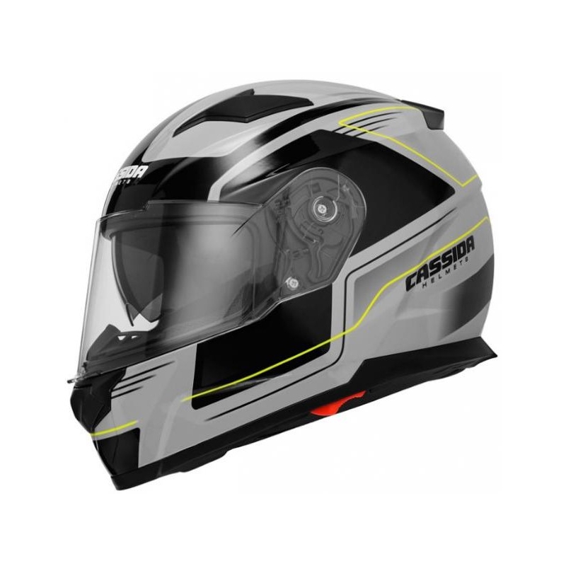 Cassida Apex Fusion motoros sisak szürke-fekete-fluo sárga akció kiárusítás