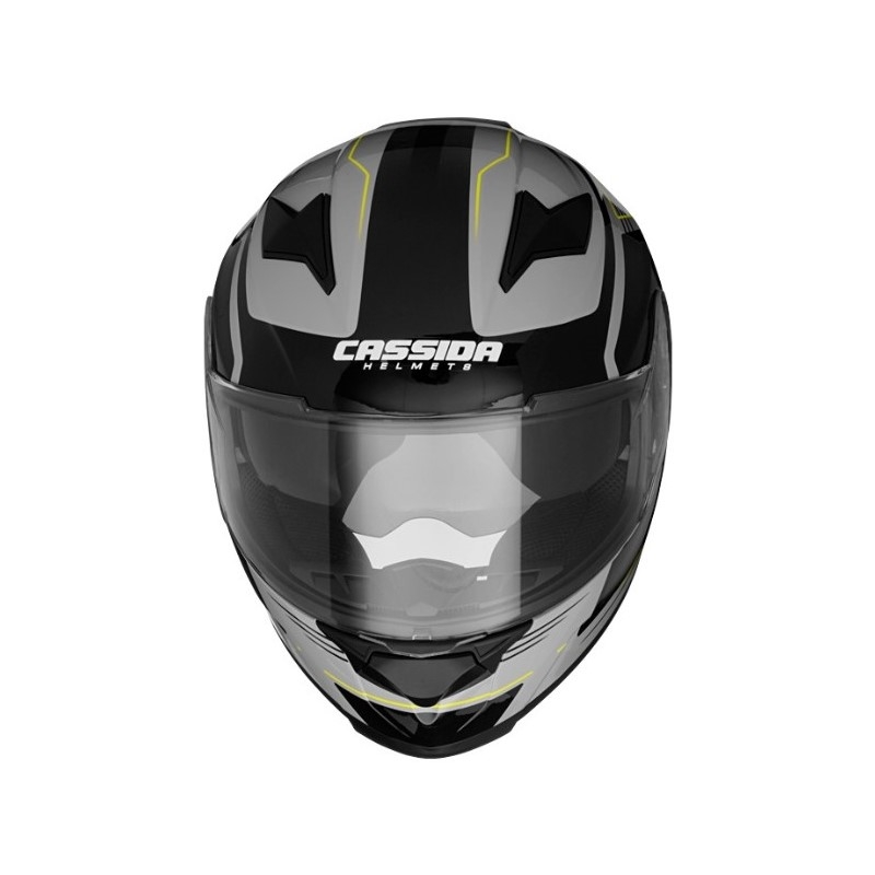 Cassida Apex Fusion motoros sisak szürke-fekete-fluo sárga akció kiárusítás