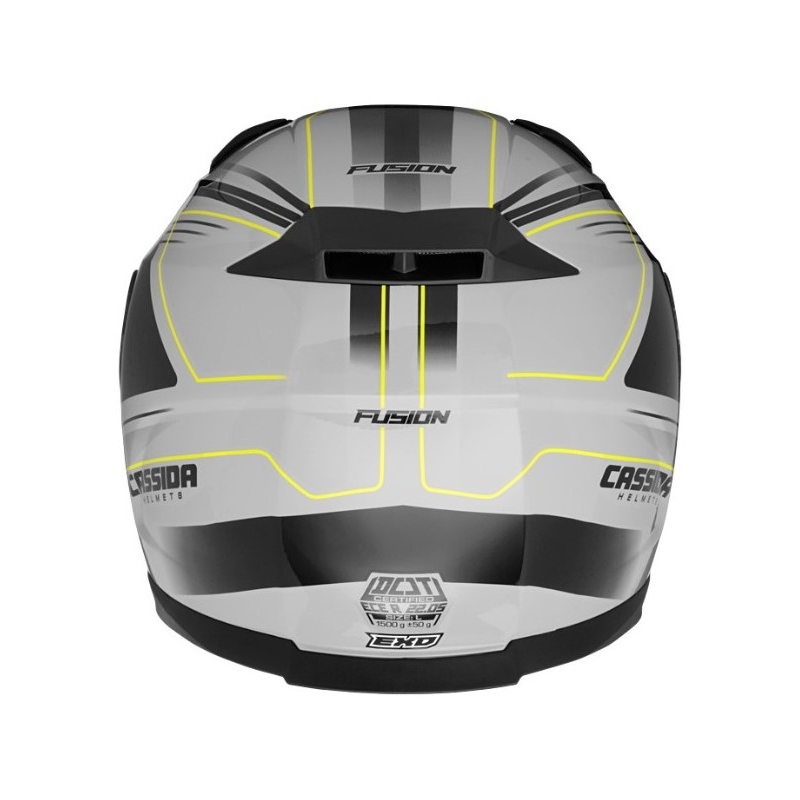Cassida Apex Fusion motoros sisak szürke-fekete-fluo sárga akció kiárusítás