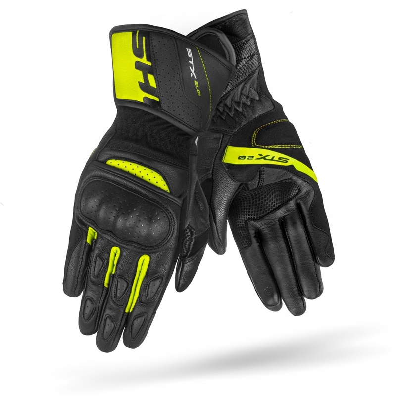 Shima STX 2.0 motoros kesztyű fekete-fluo sárga